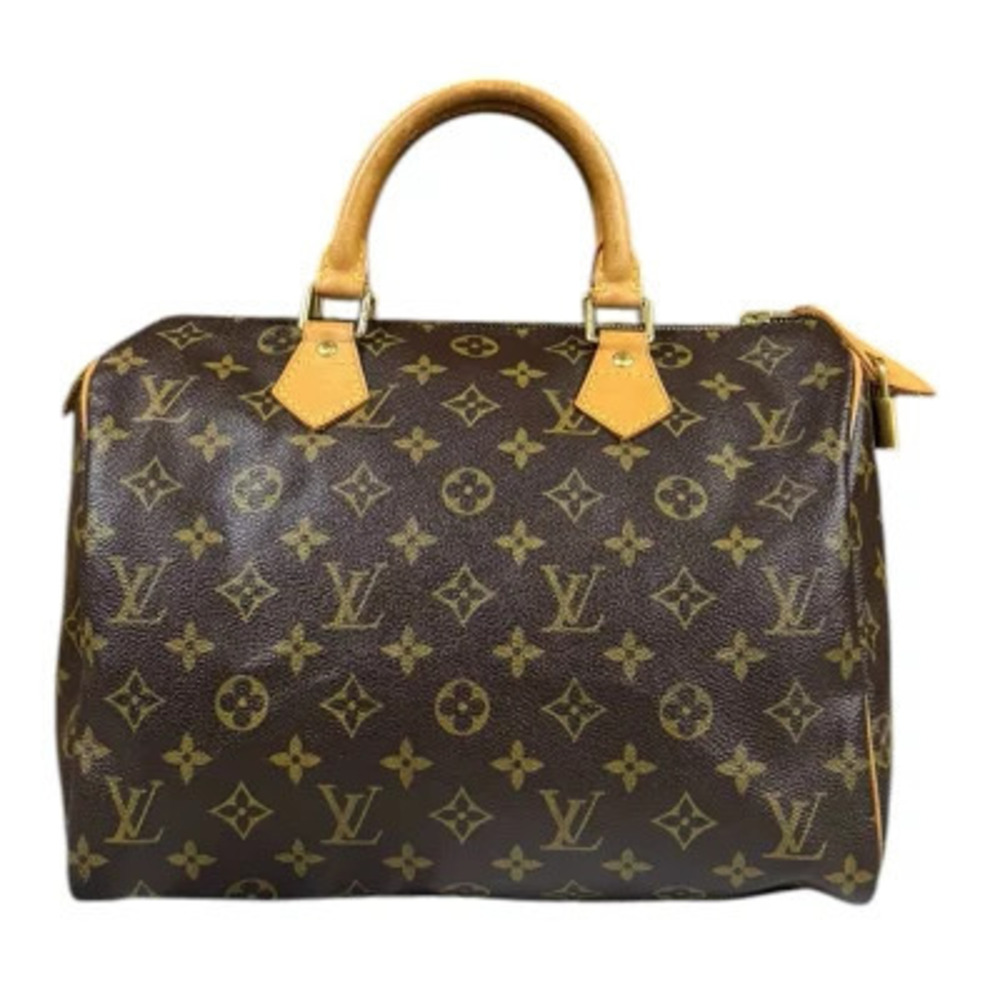 Louis Vuitton Speedy Monogram Handbag Canvas Brown